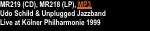MR219 (CD), MR218 (LP), MP3 Udo Schild & Unplugged Jazz
